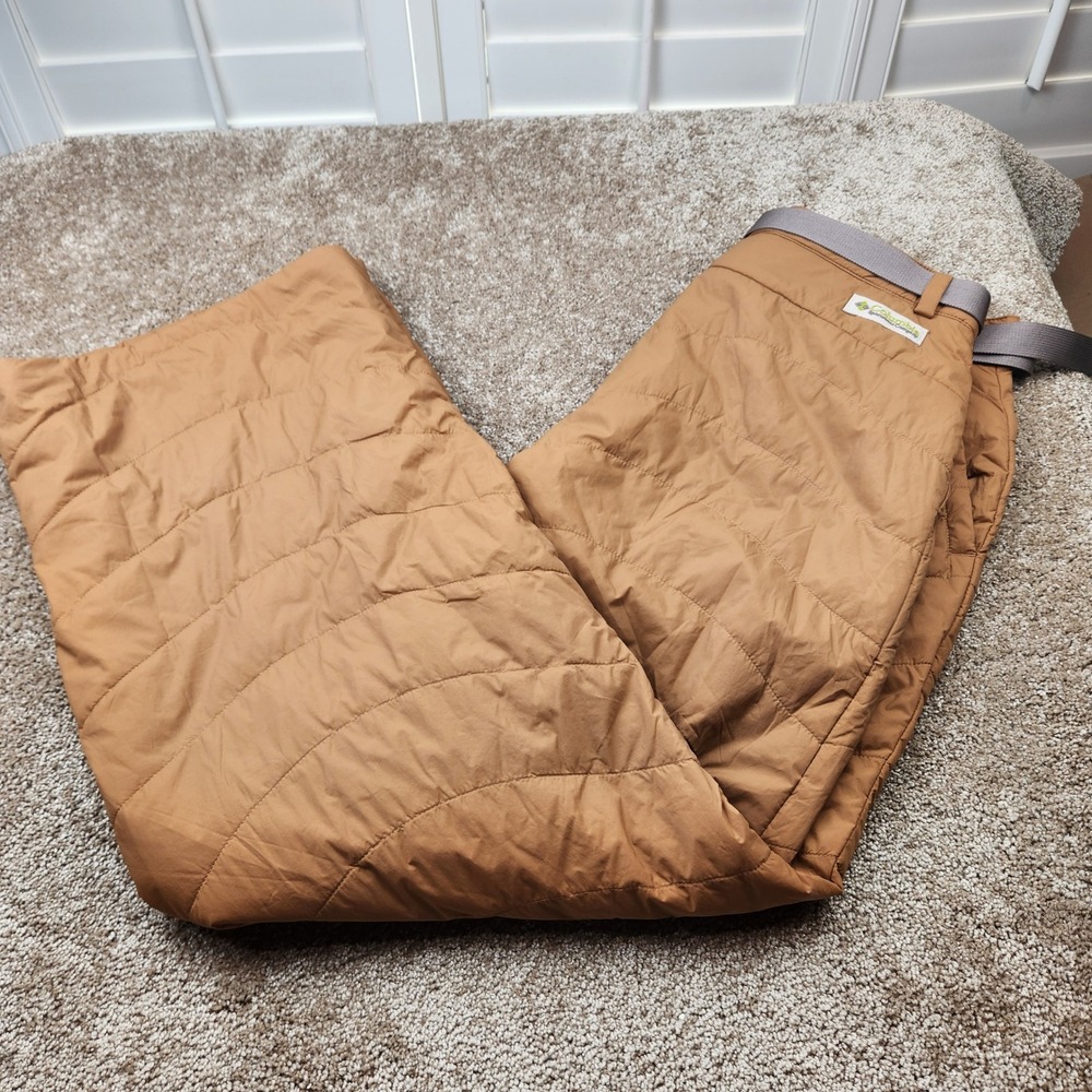 Columbia Wallowa Insulated Pants Womens 14 Brown Quilted Omni-Shield New Tags